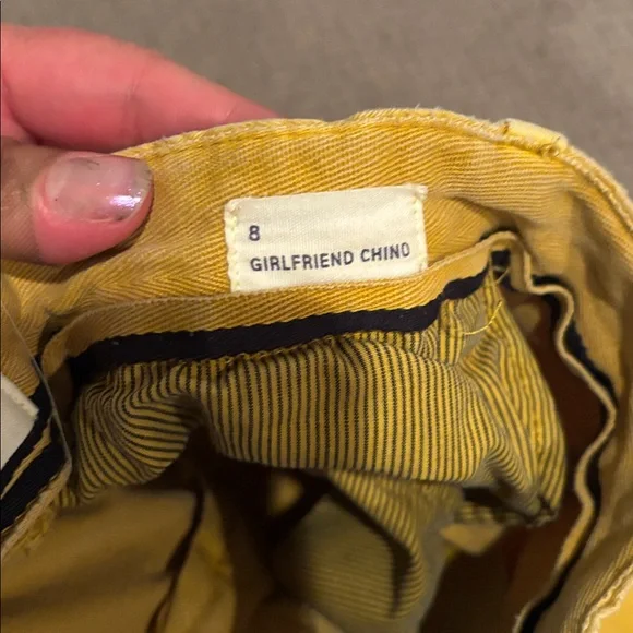 Yellow Casual Pants Gap girlfriend chinos - Picture 4 of 6